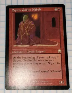 MTG Magic the Gathering Squee, Goblin Nabob (214/350) Mercadian Masques - Image 1