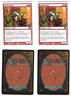 Magic The Gathering MTG - Eighth Edition 8ED 2003 - #190 Goblin King NM x2 - Image 1