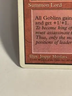 1995 vintage Goblin King Fourth Edition played Magic the Gathering original - Image 2
