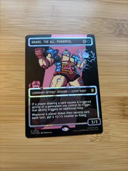 MTG Krang, the All-Powerful Borderless Surge Foil 0086 TMNT TMC NM - Image 1