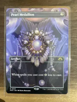 Magic MTG - Pearl Medallion *Borderless* Modern Horizons 3 Near Mint R0347 - Image 1