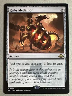 MTG / Ruby Medallion / MH3 / #295 / Regular / Rare / NM - Image 1
