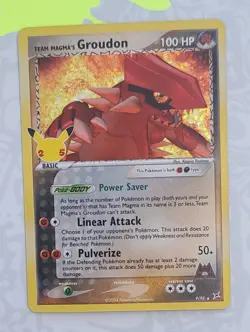 Pokemon 9/95, Team Magma's Groudon, Celebrations, Holo, Rare, NM - Image 1