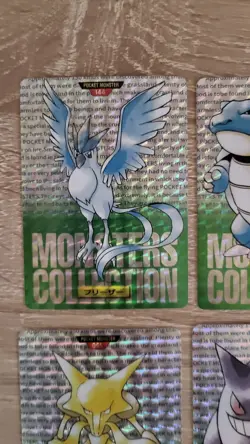 9 x Bandai Carddass Japanese Pokemon Pocket Monster Cards Mint/Near Mint - Image 2