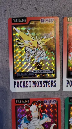 Bandai Carddass Pokemon Japanese Pocket Monsters Cards Set Mint/near Mint - Image 2