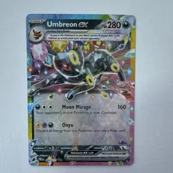 Pokemon Umbreon ex 060/131 Prismatic Evolutions Stage 1 280 HP Double Rare Holo… - Image 1