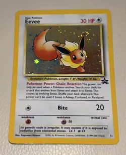 Pokemon Eevee Promo Holo Card 11/53 Wotc Promo DOUBLE SWIRL 🌀 - Image 1