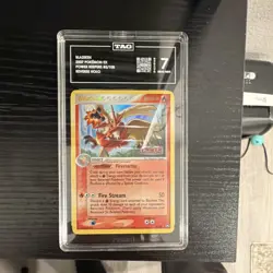 Blaziken EX 2007 Pokemon Power Keepers 5/108 Holo Rare Reverse Holo TAG 7 - Image 1