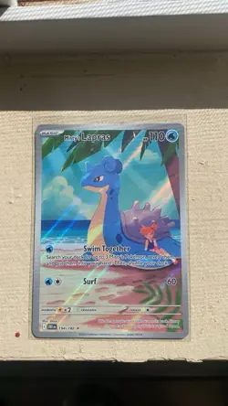 Misty's Lapras Pokemon TCG Holo Illustration Rare 194/182 Destined Rivals - Image 1