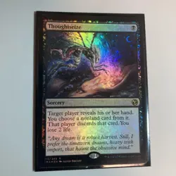 Magic The Gathering Thought Enclosure Foil Card English Play Used - Image 1