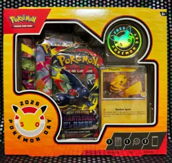 2026 Pokemon Day Promo Pikachu Coin 3 Booster Packs nib - Image 1