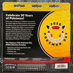 2026 Pokemon Day Promo Pikachu Coin 3 Booster Packs nib - Image 2