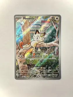 Meowth 106/094 Illustration Rare Phantasmal Flames Near Mint - Image 1