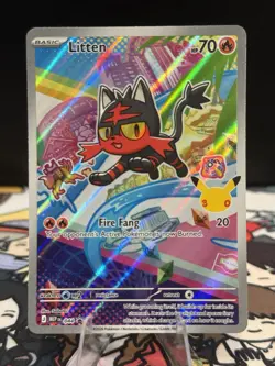 Pokemon TCG: Mega Evolution Promo - Litten 044 - NM+ - Image 1