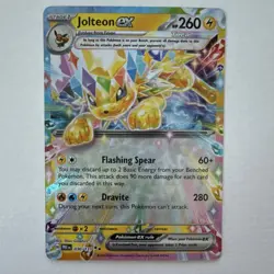 Pokemon Jolteon ex 030/131 Sv: Prismatic Evolutions 260 HP Double Rare Holo Card - Image 1