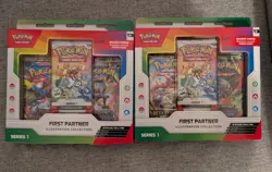 Pokemon First Partner Illustration Collection Series 1 Promo Box 2 Boxes - Image 1