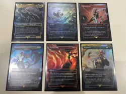 Magic The Gathering Storm Foil Secret Lair Marvel 6 Card Set - Image 1