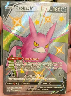 Pokemon TCG Crobat V SWSH098 SWSH: Sword & Shield Black Star Promo Holo V - Image 1