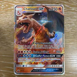 Pokemon TCG: Charizard GX SM195 Jumbo Promo Detective Pikachu Case File - LP - Image 1