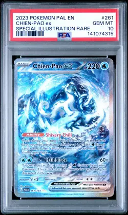 2023 POKEMON PAL EN-PALDEA EVOLVED SPECIAL ILLUSTRATION RARE CHIEN-PAO EX PSA 10 - Image 1