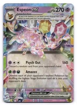 Espeon ex NM 034/131 Prismatic Evolutions Pokemon TCG Holo - Image 1