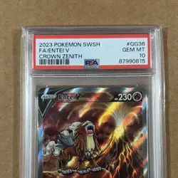 Entei V GG36/GG70 Pokemon TCG Crown Zenith Ultra Rare Holo PSA 10 2023 - Image 2