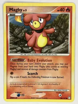 Magmar Magby LP Mysterious Treasures 54 88/123 Pokemon TCG Regular - Image 4