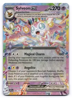 Sylveon ex NM 086/191 Sv08: Surging Sparks Pokemon TCG Holo - Image 1