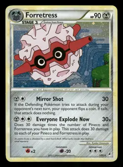 Pokemon Forretress Holo Rare Call of Legends 5/95 LP Holo - Image 1