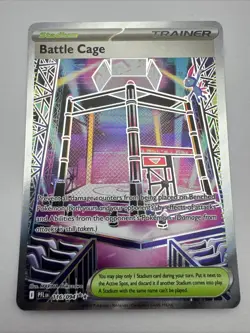Pokemon TCG Battle Cage 116/094 Phantasmal Flames Full Art Trainer Ultra Rare NM - Image 1