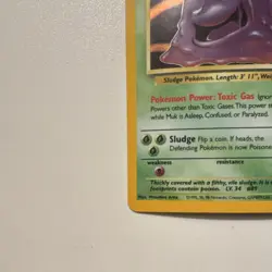 Pokemon Muk Holo Rare Fossil 1999 70 HP Sludge 30 13/62 - Image 5