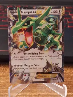 Pokemon Rayquaza EX Ultra Rare 75/108 Roaring Skies - Image 1