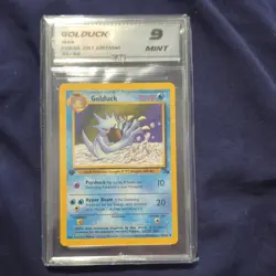 Pokemon TCG Golduck Fossil 1st Edition Stage 1 CAG Mint 9 Regular English 35/62 - Image 1
