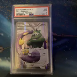 2011 Pokemon BW Emerging Powers Tornadus Full Art #98 PSA 9 MINT - Image 1