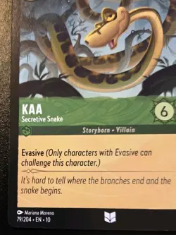 Kaa - Secretive Snake 79/204 Uncommon Whispers In The Well Disney Lorcana TCG - Image 4
