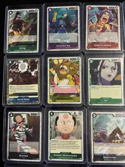 One Piece LOT 20 Cards ALL JOLLY ROGER FOIL and ALL IN TOP LOADERS - Image 2