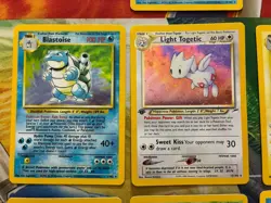 Vintage Pokemon Card Lot WOTC Holo First Edition Fire Togetic Jolteon Blastoise - Image 2