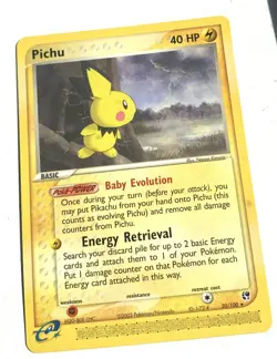 Pichu Expedition 20/100 Pokemon Card E Series Rare Vintage - Image 1