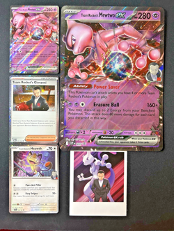Pokemon Team Rocket's Mewtwo ex Box Promo Card Set - (SVP 205 Black Star Promo) - Image 1