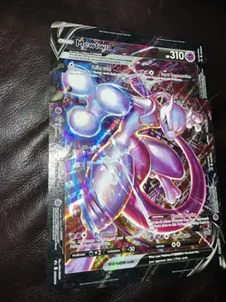 Jumbo Card Mewtwo V-Union SWSH162 Black Star Promo Pokemon Card MINT! - Image 2