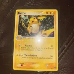 Raichu 12/108 Holo Rare Ex Power Keepers Pokemon Card - Image 1