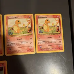 Pokemon 1999 Base Set Charmeleon #24/102 and Charmander #46/102. 8 Card Lot - Image 3