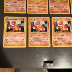 Pokemon 1999 Base Set Charmeleon #24/102 and Charmander #46/102. 8 Card Lot - Image 4