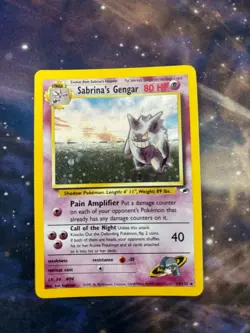 Pokemon TCG Gym Heroes Sabrina's Gengar Holo Rare Card 14/132 Unlimited LP+ - Image 1