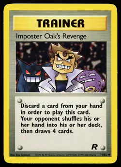Imposter Oak's Revenge 76/82 Uncommon Team Rocket Pokemon Card - Image 1