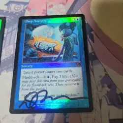 Magic The Gathering Foil Card Signed 2 Pack Set Used - Image 2