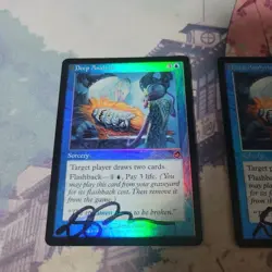 Magic The Gathering Foil Card Signed 2 Pack Set Used - Image 3