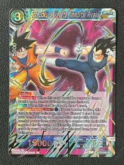 Son Goku & Vegeta,Immortal Rivalry Dragon Ball Super Card Super Rare BT19-048 SR - Image 1