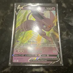 Pokemon TCG Espeon V SWSH201 Sword & Shield Black Star Promo Ultra Rare LP Card - Image 2