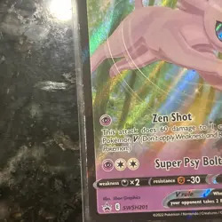 Pokemon TCG Espeon V SWSH201 Sword & Shield Black Star Promo Ultra Rare LP Card - Image 3